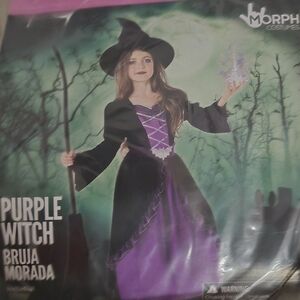 Purple Witch Kids Costume